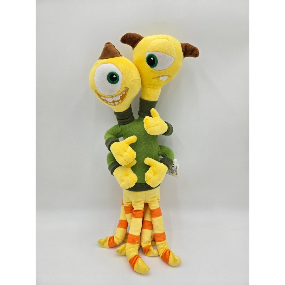 Disney Store Monsters University Terri Terry Perry 16" Plush Stamped Authentic